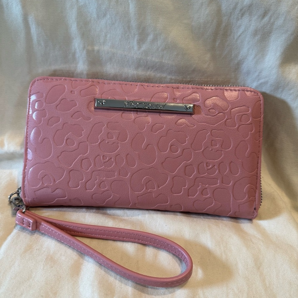 - EUC Pink Betsy Johnson wristlet super cute
